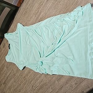NWT Lillusory Front Tie Dress Light Green Size Medium